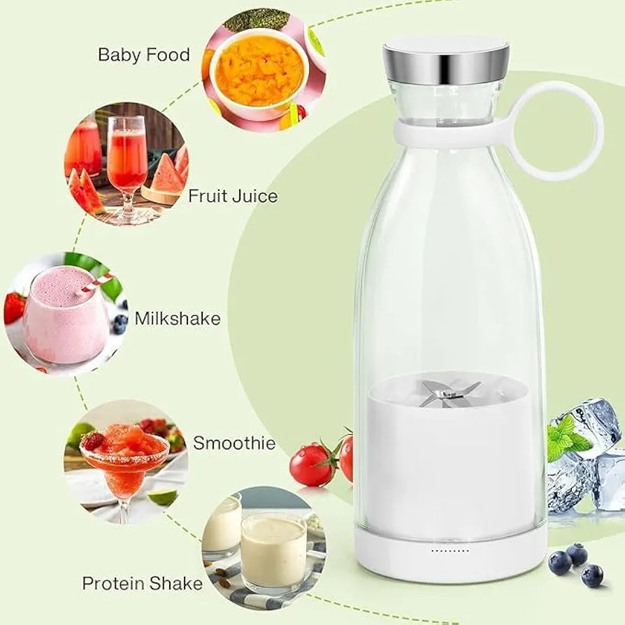 Portable Smoothie Maker | 40W Powerful Blades | Fresh Juice & Shakes On-the-Go