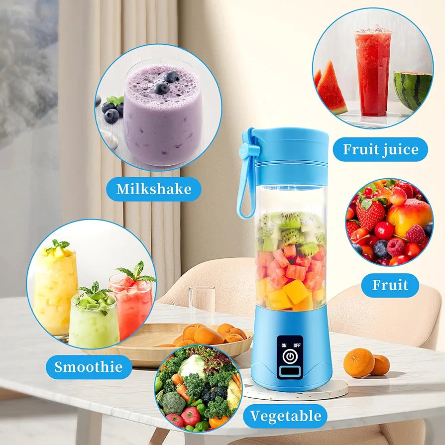 Mini Juicer Smoothie Blender Bottles Travel 380ML