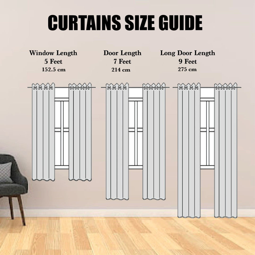 Rylie Cotton Net Heart Shape Door Curtain 7 Into 4 Feet ( Pack Of 1 )