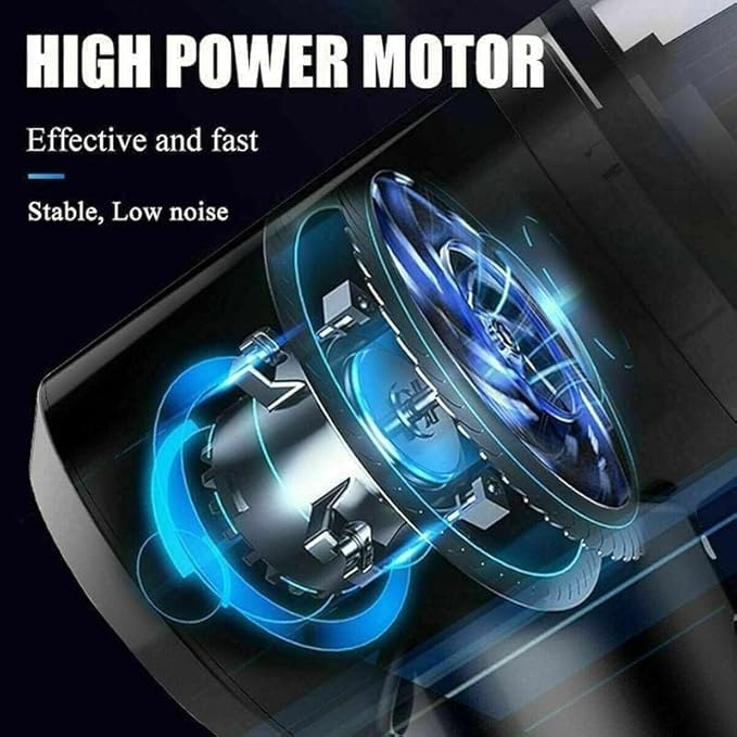 3 IN1 Portable Car Vacuum Cleaner with Blower | USB Rechargeable Wireless Handheld Car Vacuum Cleaner Traveling,Portable,Rechargeable