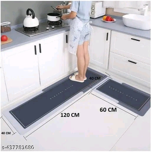 2 Pcs Kitchen Mats, Waterproof Memory Foam Kitchen Rugs, Standing Desk Mat Floor Mats,