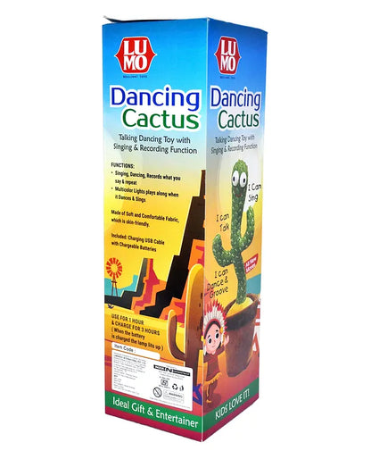 Dancing Cactus Toy with Lighting,Singing Cactus Recording and Repeat Your Words